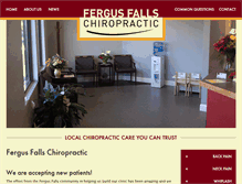 Tablet Screenshot of fergusfallschiropractic.com